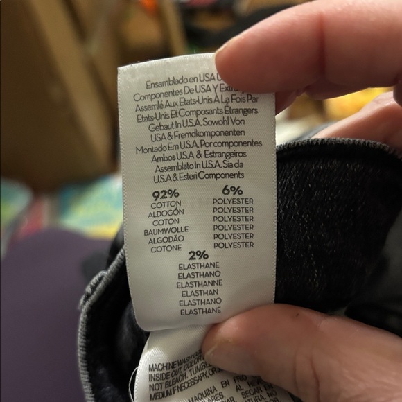 MOTHER HIGH WAISTED RASCAL ANKLE STEP FRAY IN NIGHT GARDEN - Picture 9 of 9